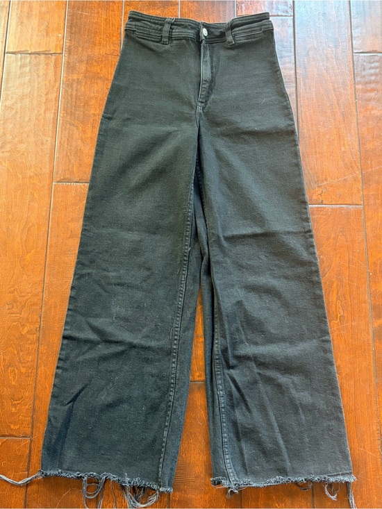 Mango Denim - Mango Black Denim Jeans - Wide Leg Style